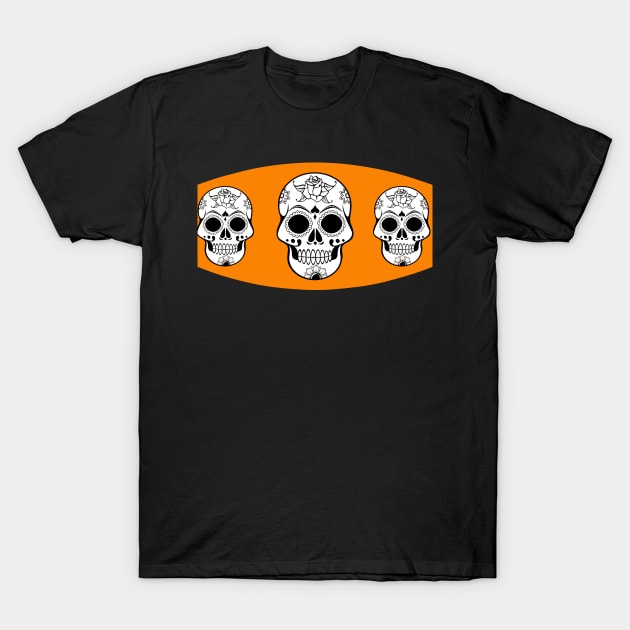 Halloween face mask T-Shirt by mo designs 95